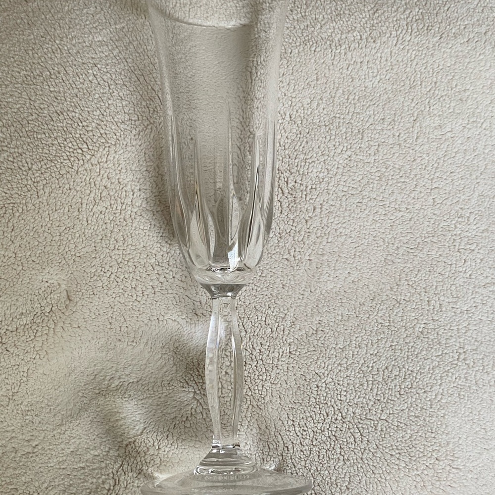 Crystal wine glass
